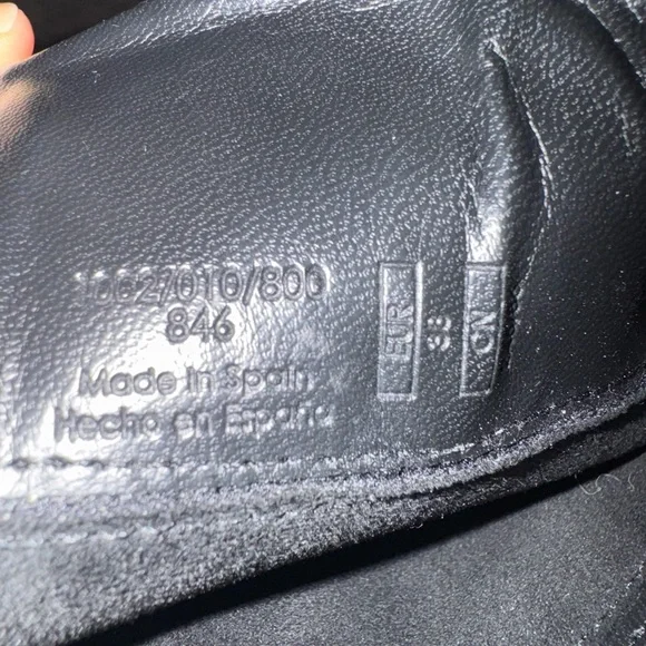 Zara Black Heeled Knee-High Leather Boots - Picture 8 of 9